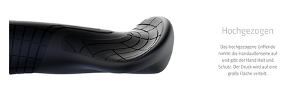 SQlab 710 Short Griffe – ergonomisch, für Drehgriffschaltung, Rohloff/Nexus/Alfine, S–L