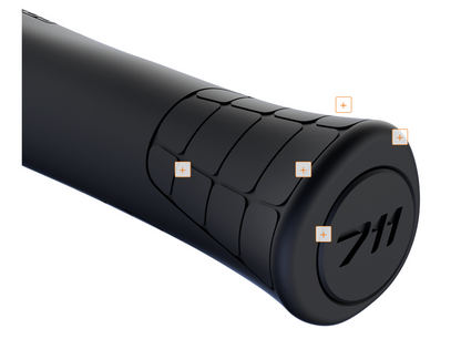 SQlab 711 MTB Griffe – Langstrecke & Race, ergonomisch gedämpft, Innerbarend-ready, S/M/L