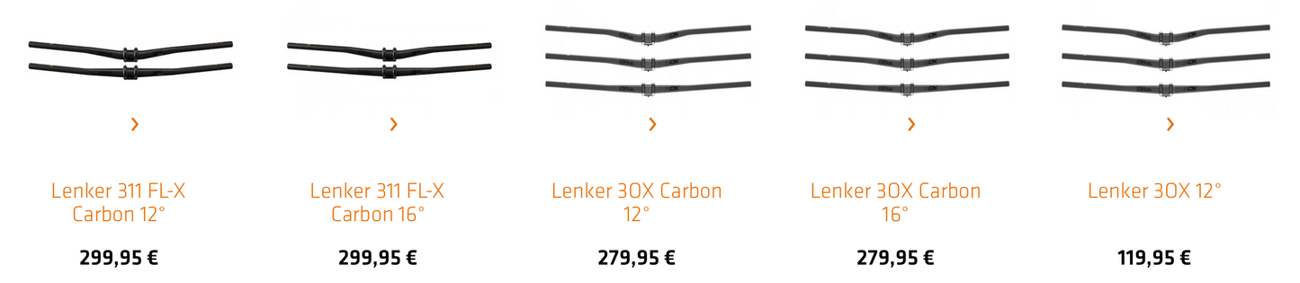 SQlab Lenker "Modell 30X-16°" für MTB Gravity & E-Performance - Original