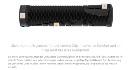 SQlab 7OX 2.0 PRO Griffe – Gravity & Downhill, Armpump-reduzierend, maximaler Grip, S/M/L