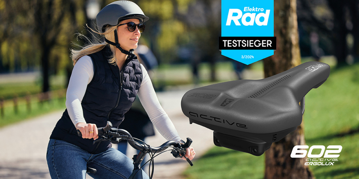 SQlab Sattel "Modell 602 ERGOLUX active 2.1" für TREKKING - Original