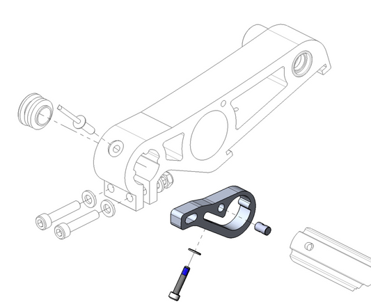 CROOZER Kinderanhänger Ersatzteil "Sicherungsset für Federschwinge ab 2020" Stück - 123430420