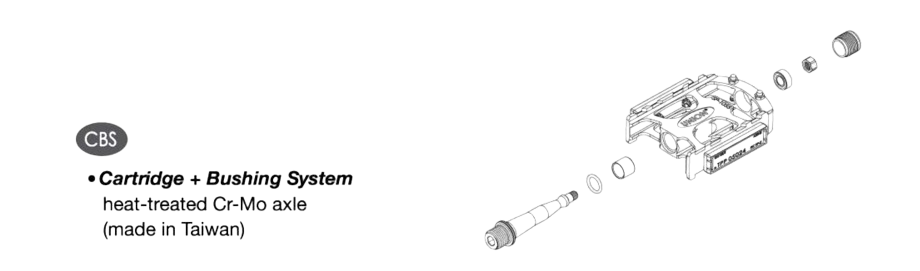 MARWI Union Pedal SP-2160 – Aluminium Fahrradpedale mit CrMo-Achse, Patronenlager, StVZO