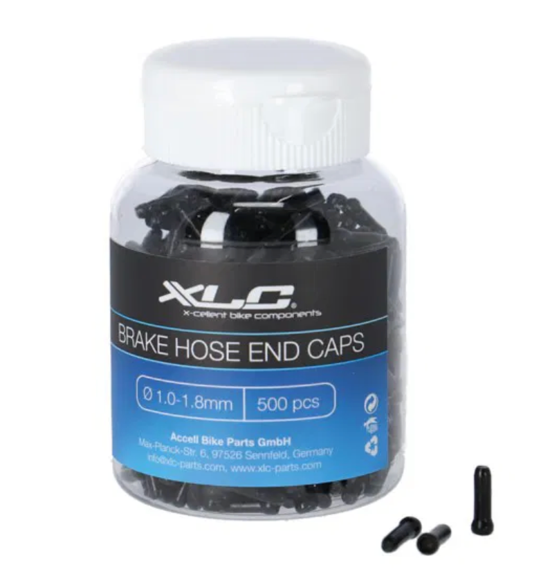 XLC Endkappen "BR-X09" für Innenzüge in schwarz Ø 1,0-1,8mm aus Aluminium Satz mit 20 Stück