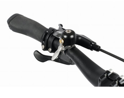 MIRAGE Fahrradklingel Silber – klarer Klang, Stahl, für Ø 22,2–34,8 mm Lenker