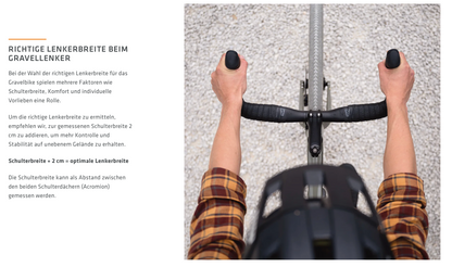 SQlab 314 Gravel Lenker – ergonomischer Alu-Gravelbar mit 25 mm Rise & 14° Flare