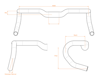 SQlab 314 Gravel Lenker – ergonomischer Alu-Gravelbar mit 25 mm Rise & 14° Flare