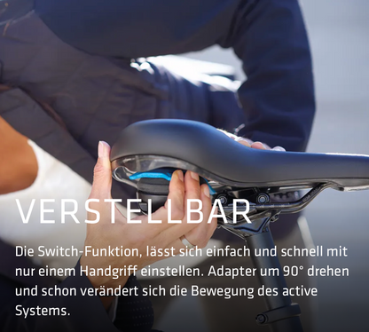 SQlab 621 ERGOLUX® active 2.1 – Komfort-Citysattel mit Active-Technologie und 70 % Entlastung