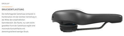 SQlab 621 ERGOLUX® active 2.1 – Komfort-Citysattel mit Active-Technologie und 70 % Entlastung