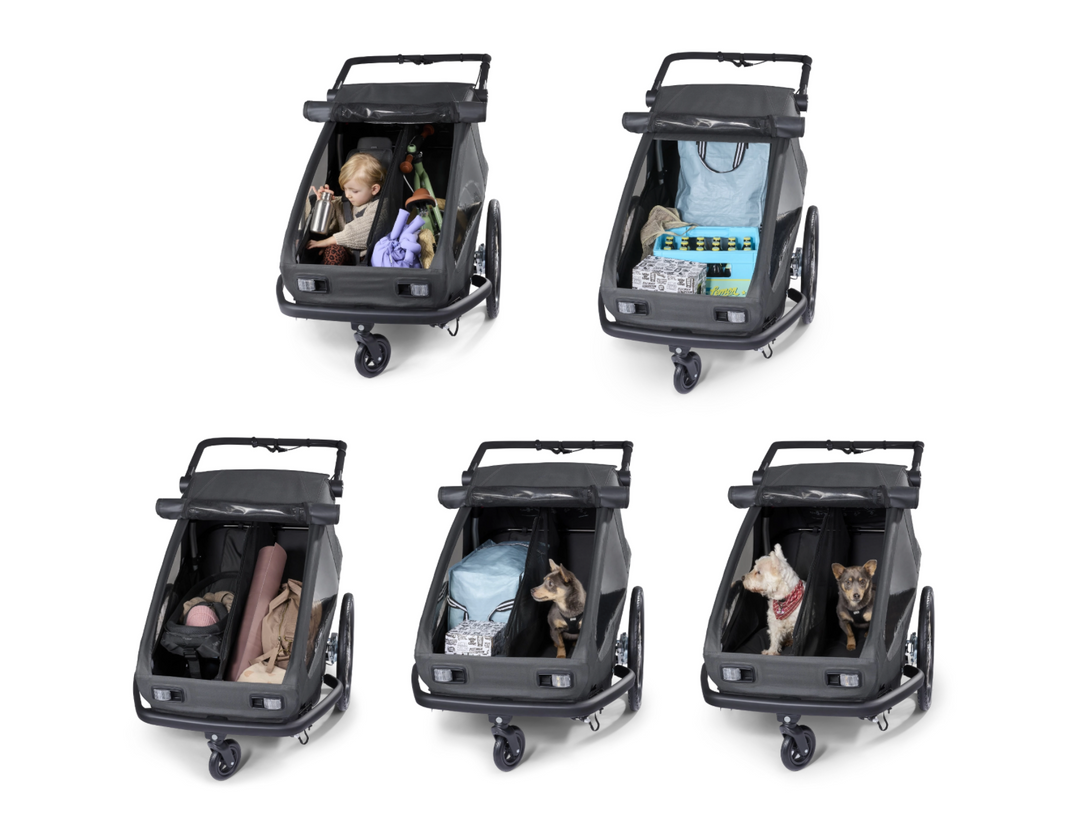 CROOZER Fahrradanhänger "YUUNA" modularer Anhänger als KID-Version mit optionalen Modulen DOG + CARGO (Nur Abholung!)
