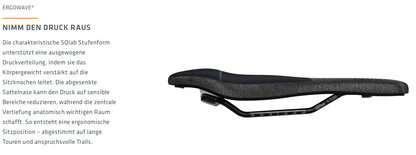 SQlab 610 M-D Infinergy® ERGOWAVE® active 2.1 – Komfortsattel für Trekking & MTB
