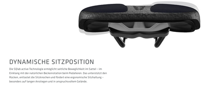 SQlab 610 M-D Infinergy® ERGOWAVE® active 2.1 – Komfortsattel für Trekking & MTB
