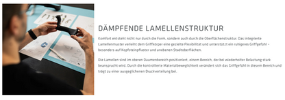 SQlab 721 2.0 Griffe ergonomisch City E-Bike S/M/L – Komfort Lenkergriffe für 22,2 mm Lenker, extra breite Auflagefläche