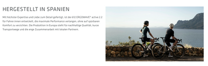 SQlab 612 ERGOWAVE active 2.2 Rennrad Sattel Road Gravel Unisex ergonomisch E-Bike Ready 12 cm bis 16 cm