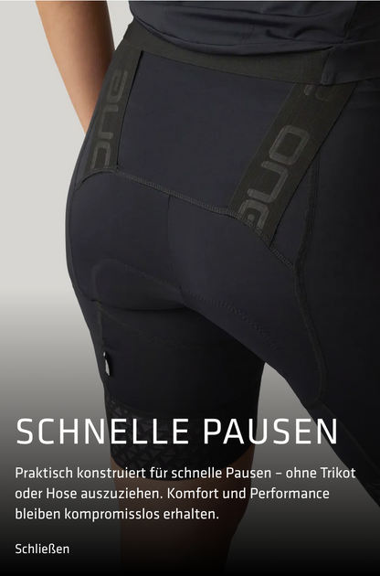 SQlab SQ-Shorts ONE12 2.0 Women Damen Radhose Trägerhose Road Bike SQ-Pad 12 2.0 Slim Fit