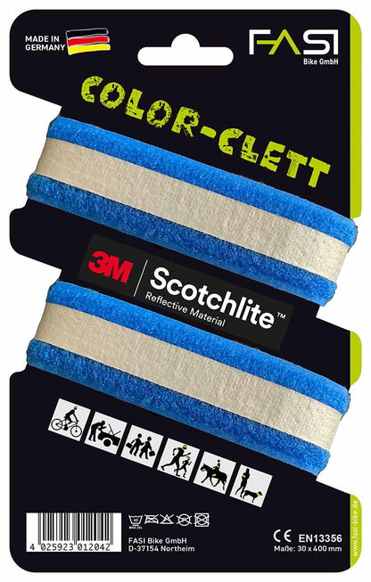 FASI "Color-Clett" Reflektor Hosen- und Arm-Reflexband 30 x 400mm Paar in versch. Farben