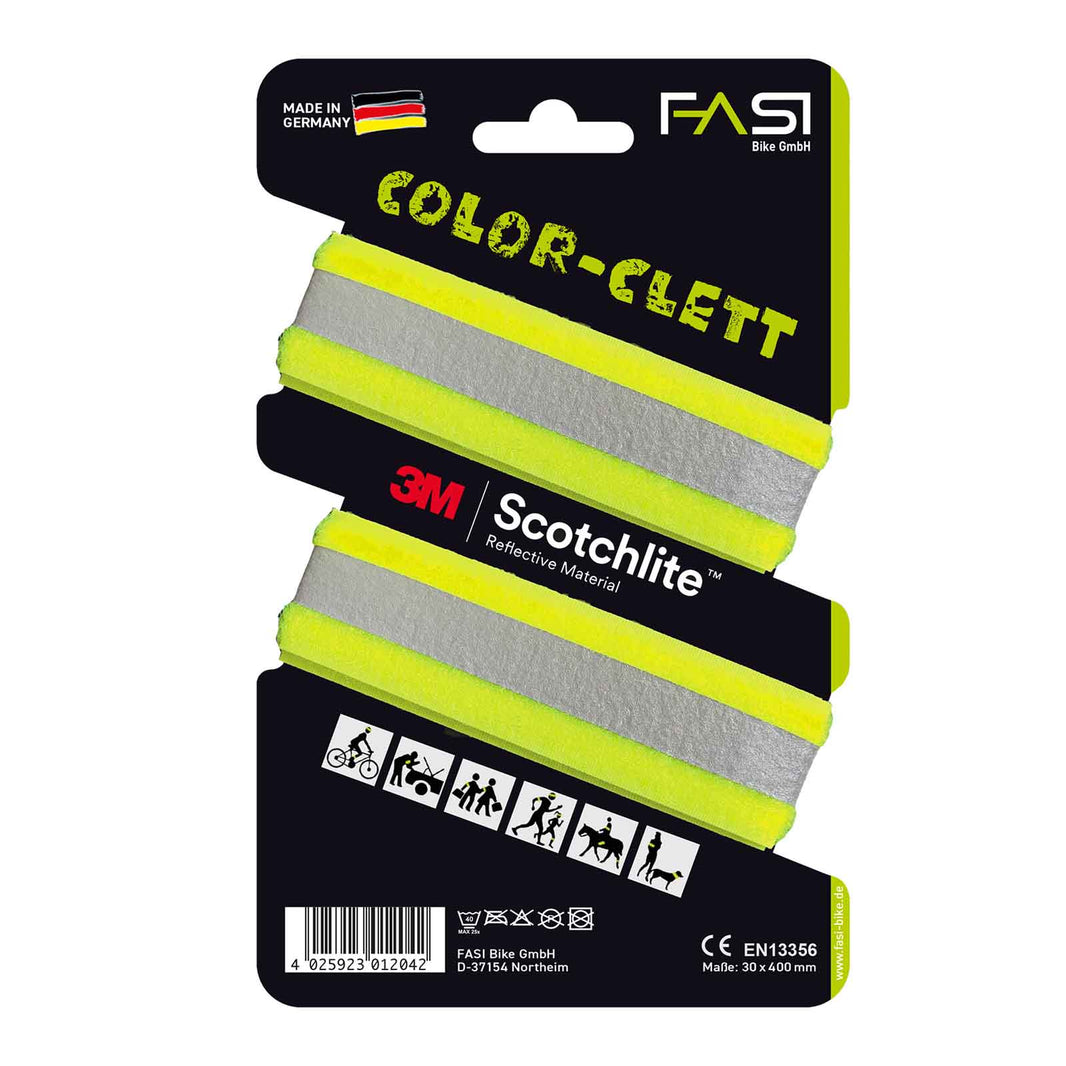 FASI "Color-Clett" Reflektor Hosen- und Arm-Reflexband 30 x 400mm Paar in versch. Farben