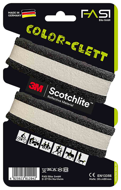 FASI "Color-Clett" Reflektor Hosen- und Arm-Reflexband 30 x 400mm Paar in versch. Farben