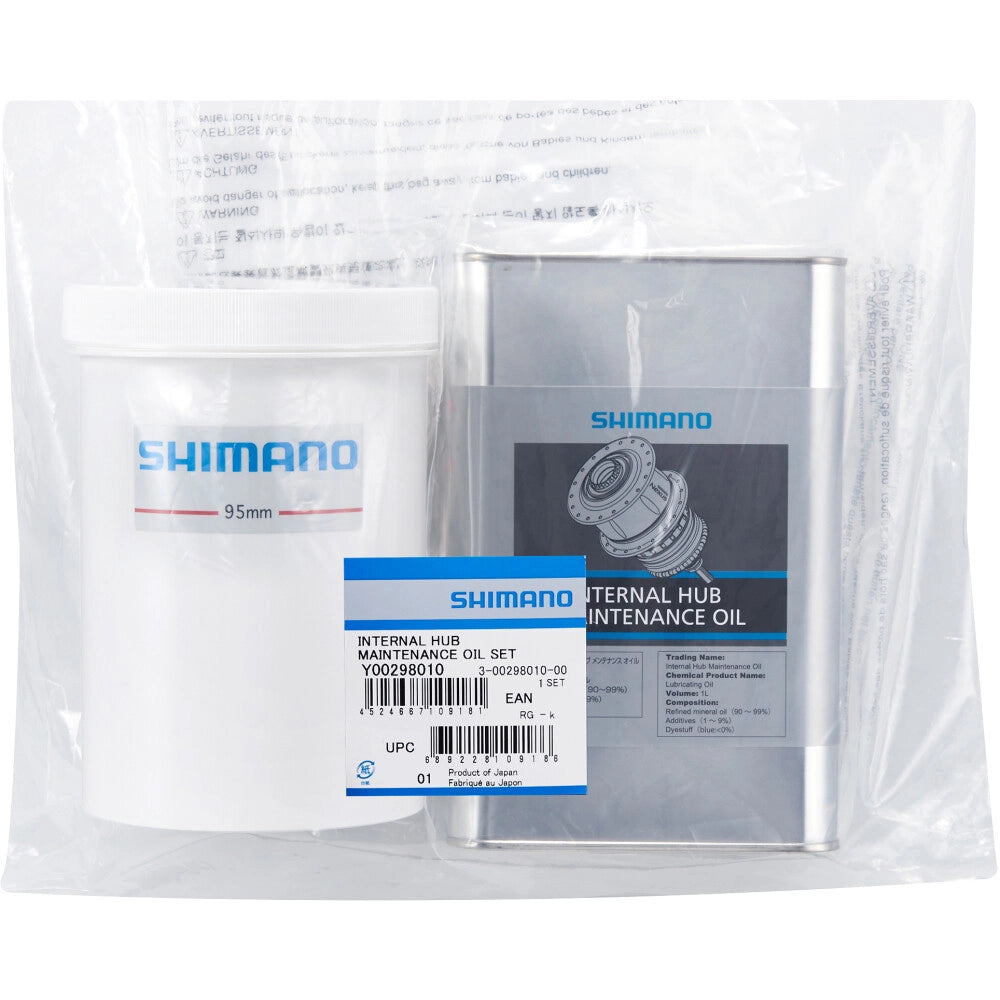SHIMANO Service Kit Getriebenabe Nexus Alfine Wartungsset Öl 1L Y0029801A Original Set für Nabenschaltung Pflege