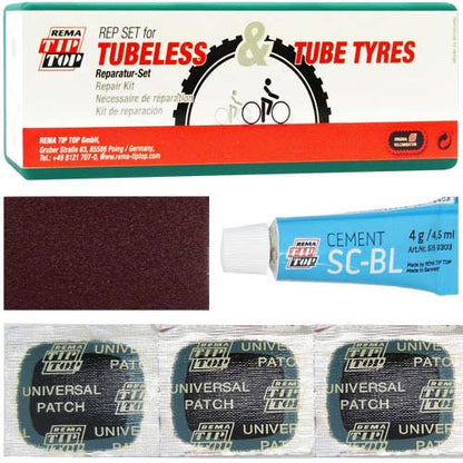 TipTop Flickzeug TT13 Tubeless – Reparaturset für schlauchlose Reifen & Mantel inkl. REMAXX