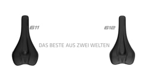 SQlab 614 ERGOWAVE® active 2.1 – Gravel-Sattel mit Active-Technologie, Komfort & Beinfreiheit