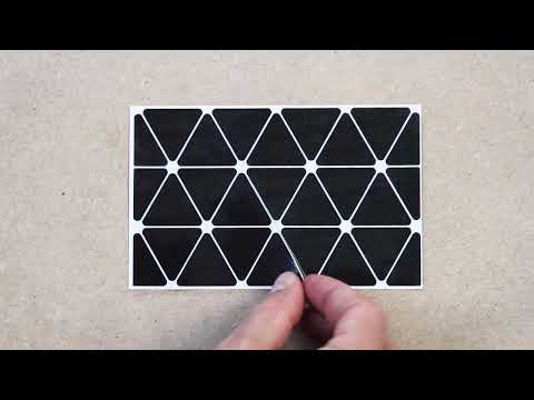 12 -teiliges Aufkleber Set mit reflektierenden Dreiecken