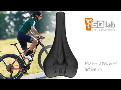SQlab 612 ERGOWAVE® active 2.1 – Race-Sattel für Rennrad & MTB mit Active-Technologie