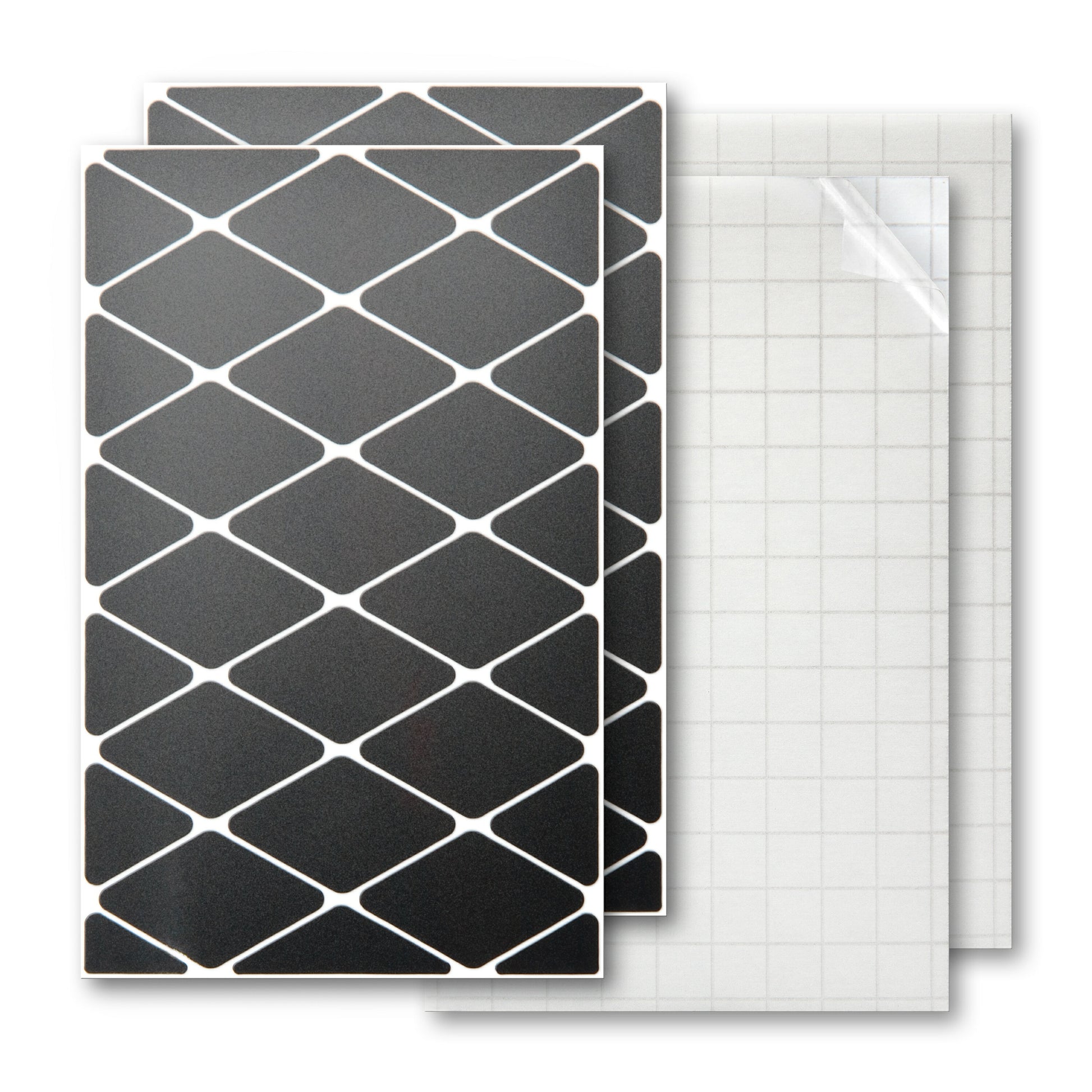 Luxshield Reflektor-Sticker Raute-Design in Schwarz oder Weiß aus re