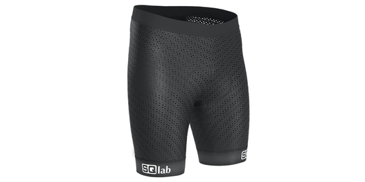 SQlab SQ-Short "ONE10" Unterziehhose für MTB- Tour + Travel + Trekking mit Sitzpolster in Größen XS bis XXL in Unisex Schwarz