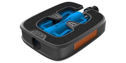 SQlab 502 active Pedal – kniefreundliches ACTIVE-Flatpedal mit 10° Bewegungsfreiheit, StVZO