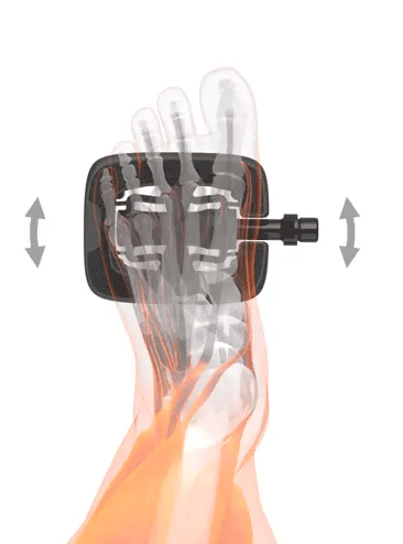 SQlab 502 active Pedal – kniefreundliches ACTIVE-Flatpedal mit 10° Bewegungsfreiheit, StVZO