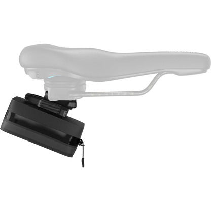 SQlab Satteltasche Fidlock® 0,5 l inkl. Comfort active 2.1 Adapter – wasserdicht, klapperfrei, magnetische Pinclip-Befestigung