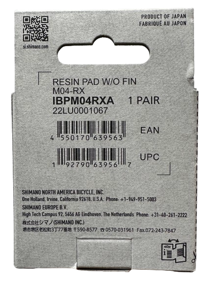 Shimano Scheibenbremsbeläge M04 Resin – für Shimano Deore XT M750 / BR-M755