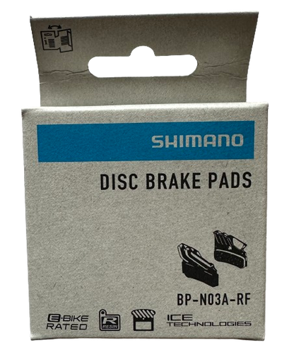 Shimano Scheibenbremsbeläge N03A Resin Ice-Tech – für Shimano 4-Kolben (XT, SLX, XTR)