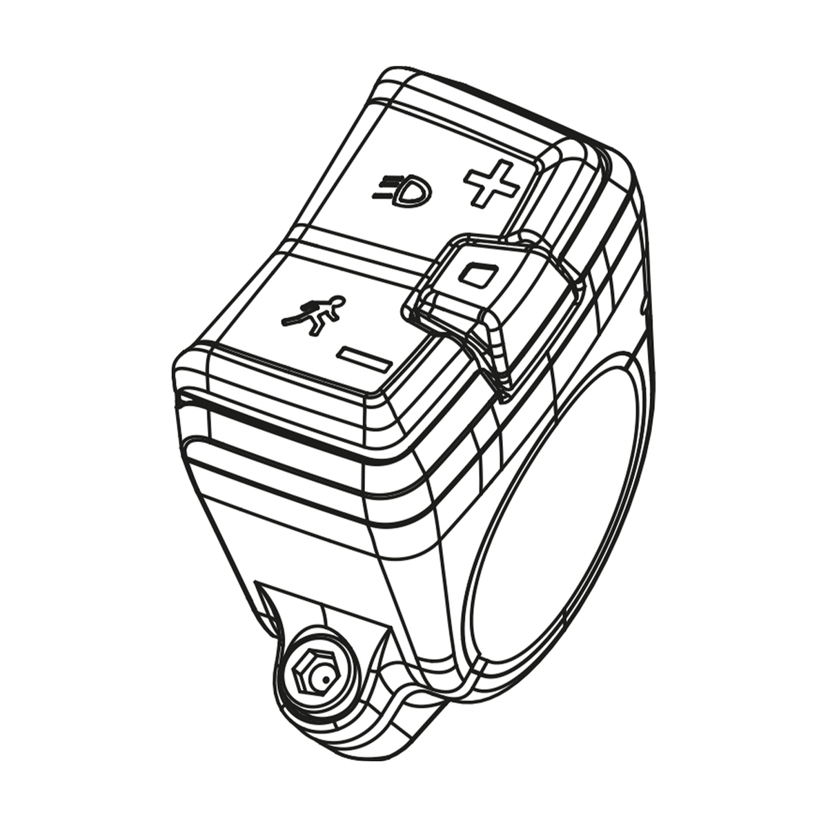 BOSCH E-Bike Bedieneinheit "Mini Remote" "Das Smarte System" (BRC3300) - Original - EB13100001