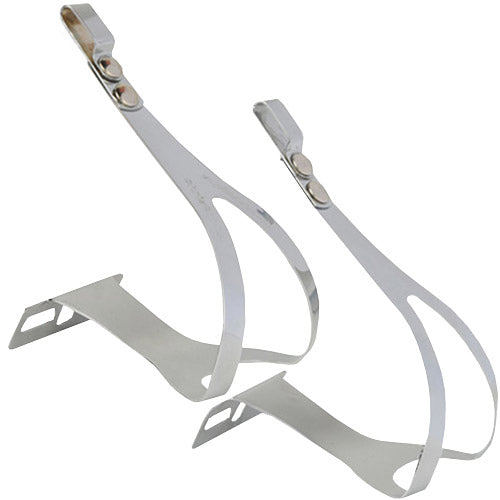 ZÉFAL Christophe Pedalhaken – klassische Toe Clips aus verchromtem Stahl, S/M oder L/XL