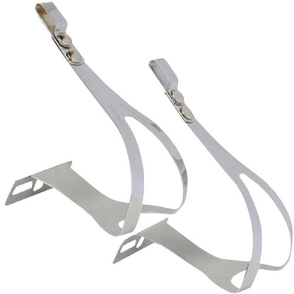 ZÉFAL Christophe Pedalhaken – klassische Toe Clips aus verchromtem Stahl, S/M oder L/XL