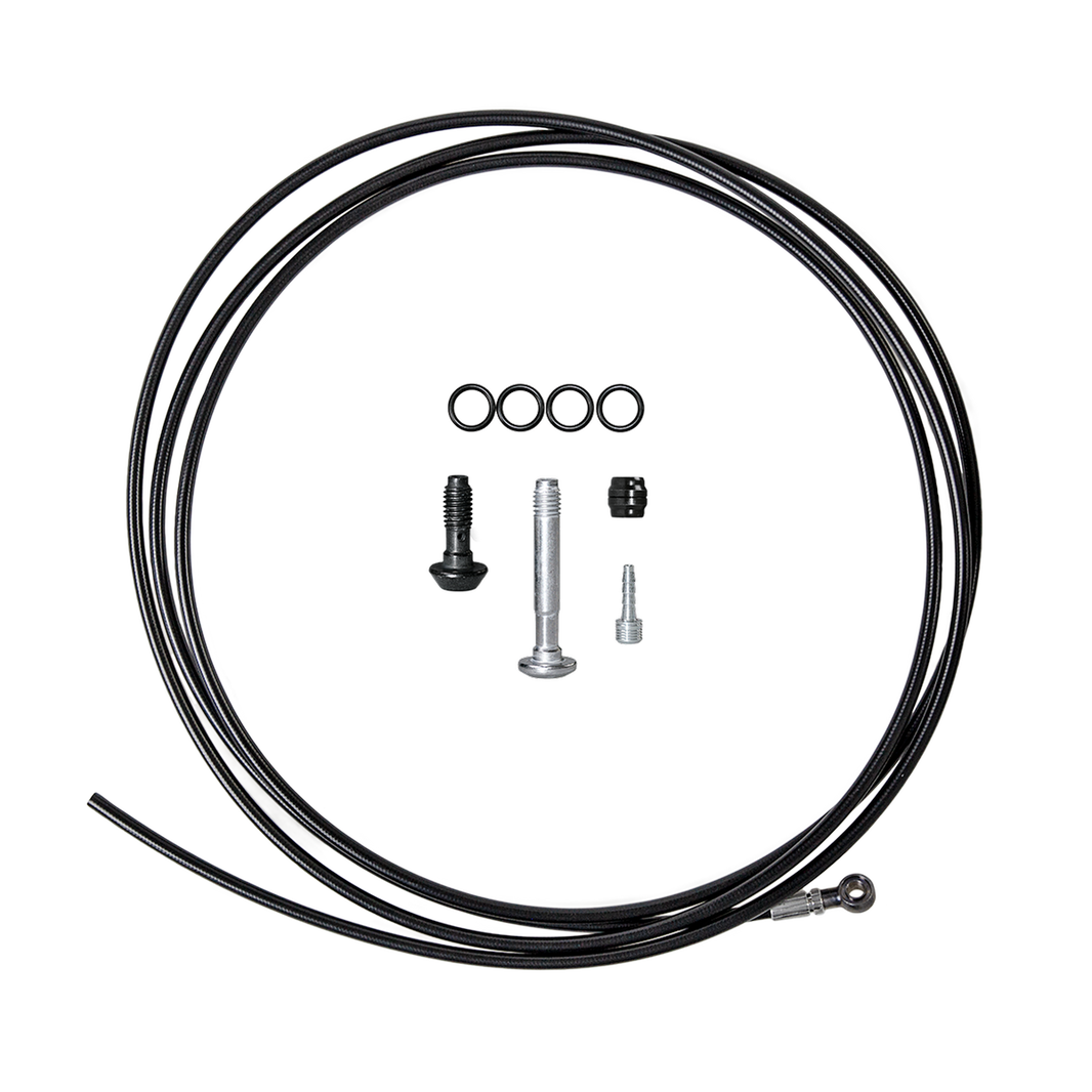 MAGURA Bremsleitung 2500 mm Schwarz – MT-Serie Hydraulikleitung mit 90° Anschluss