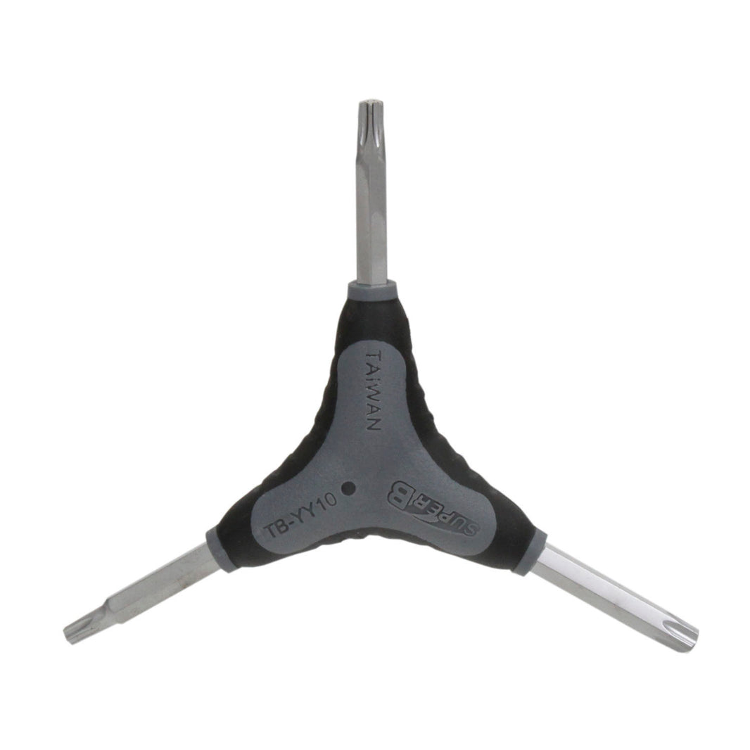 SuperB TORX TB-YY10 Y-Schlüssel T25 T30 T40 – Drei-Arm-Werkzeug mit rutschfestem Griff
