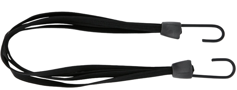 BIKE TEC Spanngummi mit 4 Einzelgummis und Metallhaken universell verwendbar schwarz - Original