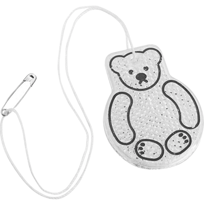 BUSCH+MÜLLER Reflektor weiß in Teddy-Form ideal als Fußgänger-Reflektor oder am Schulranzen - Original