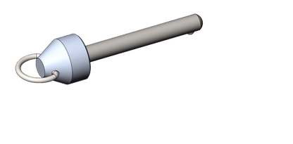 CROOZER Anhänger Deichsel- und Joggerbügel Sicherungssplint in 50mm magnetisch für "KID", "KID Plus" - Original > 123008716