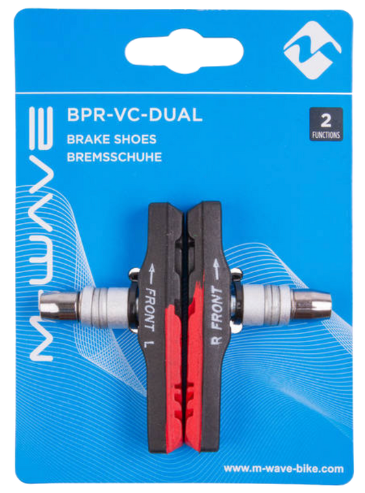 M-WAVE Bremsbeläge für V-Brake Bremsen "BPR-VC-Dual" mit 72mm Länge - Original