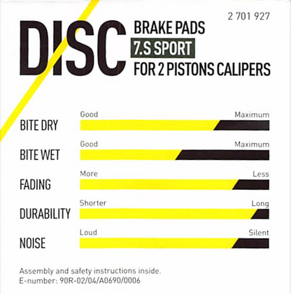 MAGURA 7.x Bremsbeläge für MT 2-Kolben – Sport, Performance oder Race (Original)