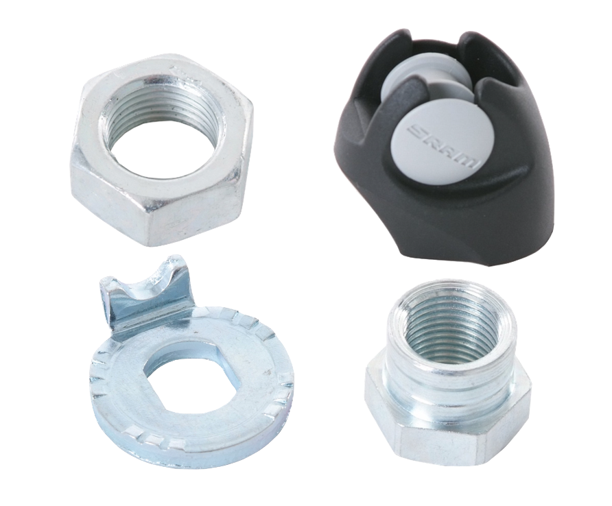 Achsbefestigungssatz für SRAM T3 3-Gang Getriebenabe – Original Ersatzteile inkl. Umlenkrolle