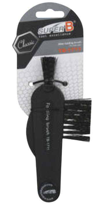 SuperB Reinigungsbürste TB-1711 – faltbare Bürste zur Ketten- & Kassettenreinigung