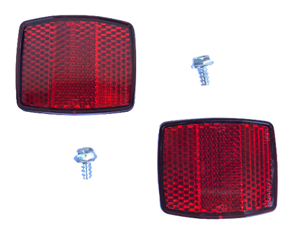 CROOZER Anhänger-Reflektoren Vorne oder Hinten als Satz für Modelle "ab 2013" und "ab 2018" - Original