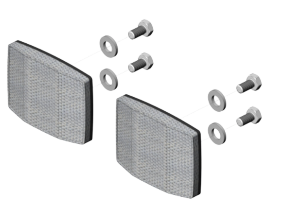 CROOZER Anhänger-Reflektoren Vorne oder Hinten als Satz für Modelle "ab 2013" und "ab 2018" - Original