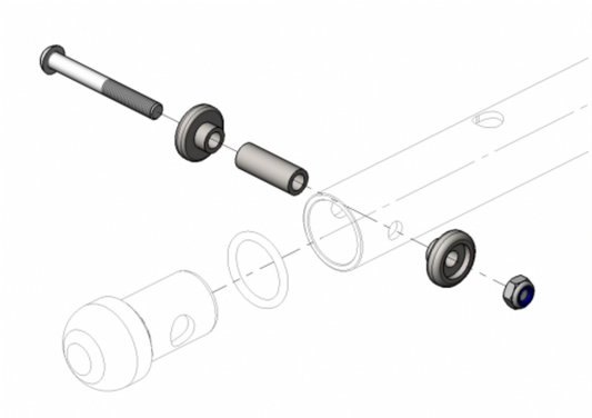 CROOZER Anhänger Bolzenset für Deichsel ab Modelle 2018 - Original > 123420318