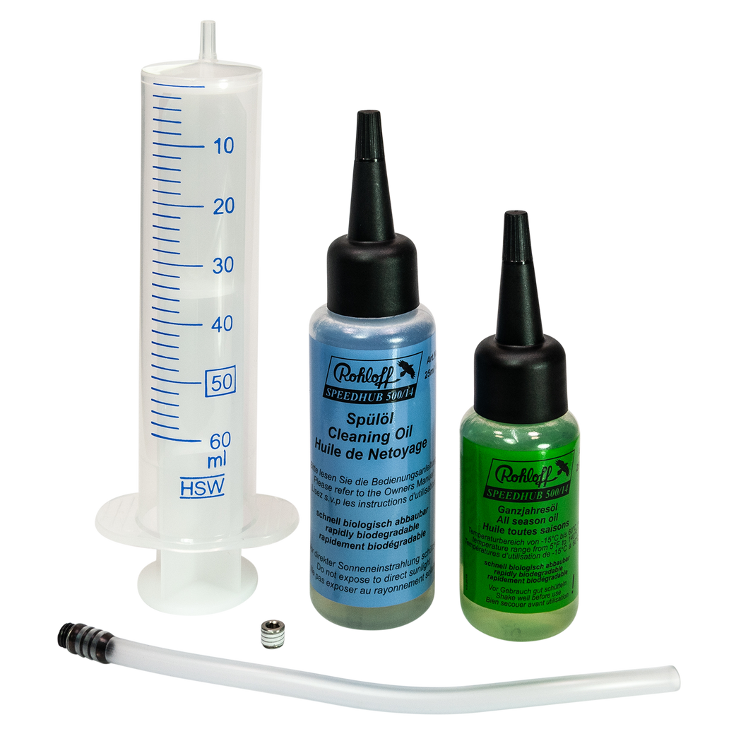 ROHLOFF Speedhub 500/14 - Getriebeöl - Ölwechsel-Komplettset - Original > 8410 oder 8409S (mit Werkzeug)